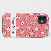 Coque iphone "Nom" Multi Rose (Dos (Horizontal))