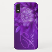 Coque iphone nommé fait sur commande pourpre de (Dos)
