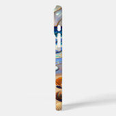Coque iPhone Ocean Sunset Seashell Art côtier (Verso / Gauche)