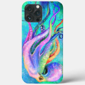 Coque iphone octopus coloré (Verso)