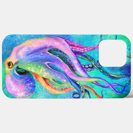 Coque iphone octopus coloré (Verso (horizontal))