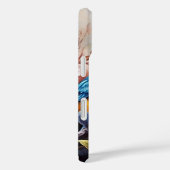 coque iphone - Oiseaux bleus (Verso / Droite)