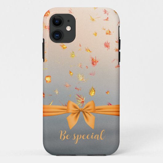 Coque iphone Orange Bow (Dos)