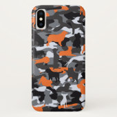 coque iphone Orange Dog & Bone Camo (Dos)