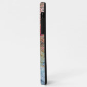 coque iphone Paint Splatter Look pêche HAMbWG (Dos/Gauche)