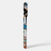 Coque iPhone Papillon Vitrail Floral (Verso / Droite)