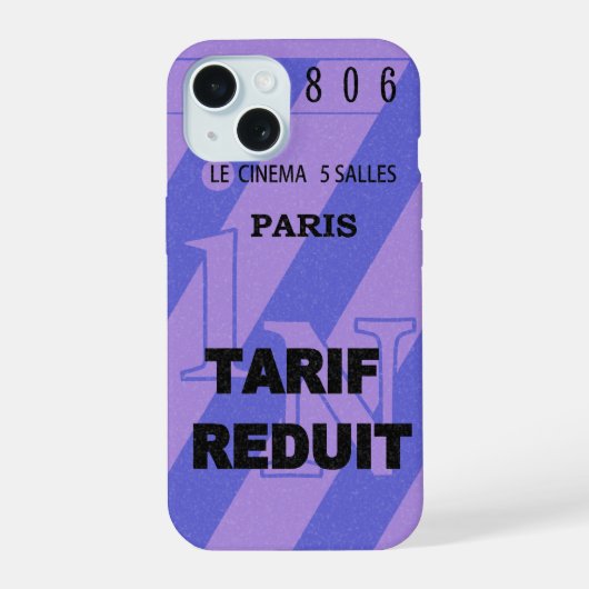 Coque Iphone Paris cinéma (Verso)