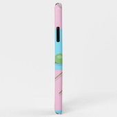 Coque iphone Pastel Pink À damiers Dango (Dos/Droite)