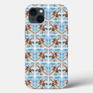 Coque iphone Père Noël volant