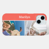 Coque iphone personnalisé à deux photos avec Coque (Verso (horizontal))