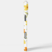 Coque iphone personnalisé avec orange|Fleur jaune (Verso / Droite)