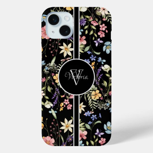 Coque iphone personnalisé avec patte florale délic (Verso)