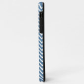 Coque iphone personnalisé Blue Chevron (Dos/Gauche)