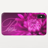 Coque iphone personnalisé Chrysanthemum mauve (Dos (Horizontal))