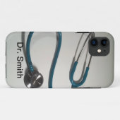 Coque iphone personnalisé de docteur (Dos (Horizontal))