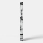 Coque iphone personnalisé de la croix de marbre (Verso / Gauche)