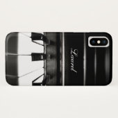 Coque iphone personnalisé de musique de piano (Dos (Horizontal))