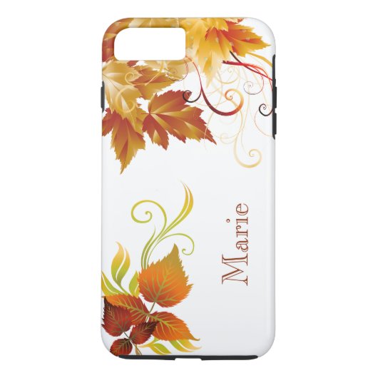 Coque iphone personnalisé de Spleandor d'automne (Dos)