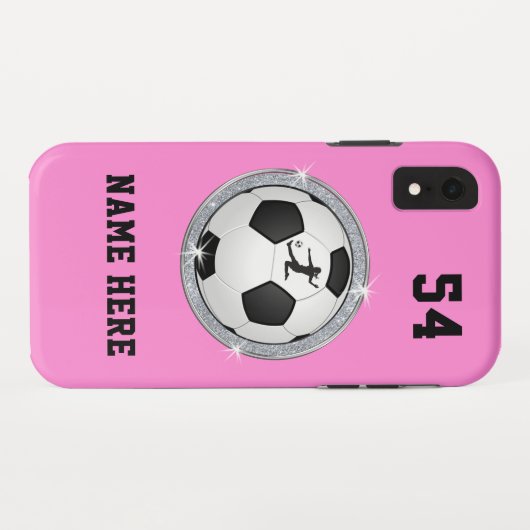 Coque iphone personnalisé du football, plus ancien (Dos (Horizontal))