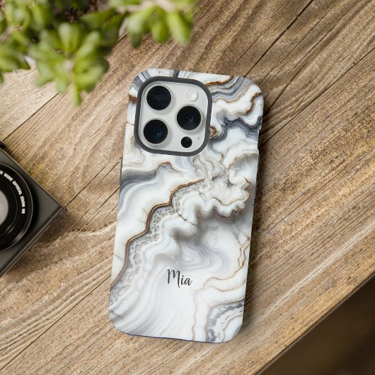 Coque iphone personnalisé en marbre d'Agate