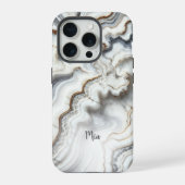 Coque iphone personnalisé en marbre d'Agate (Verso)