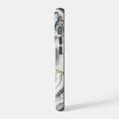 Coque iphone personnalisé en marbre d'Agate (Côté gauche)