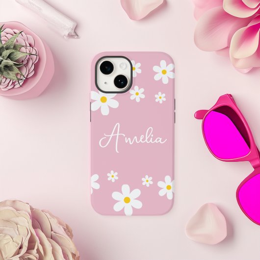 Coque iphone personnalisé Floral Daisy