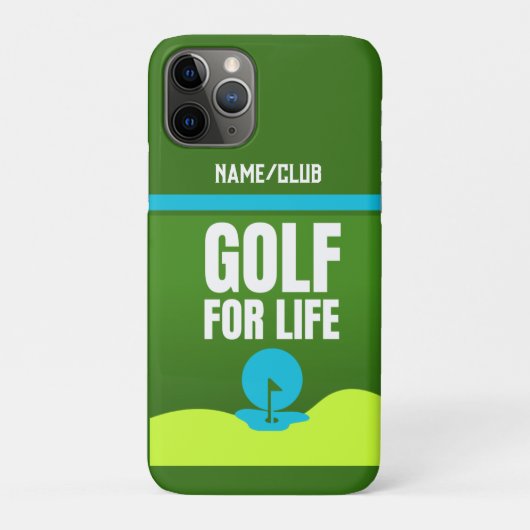 Coque iphone personnalisé "Golf for Life" (Dos)
