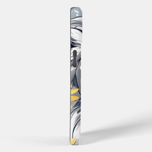 Coque iphone personnalisé, Lion blanc visage desig (Verso / Droite)