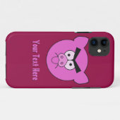 Coque iphone personnalisé Mad Pig (Dos (Horizontal))