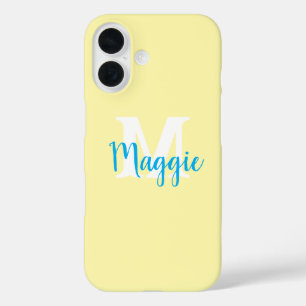 Coque iphone personnalisé minimaliste avec monogra
