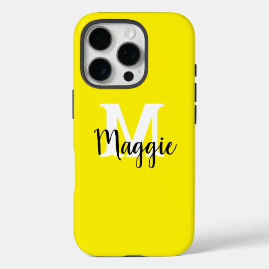 Coque iphone personnalisé minimaliste avec monogra (Verso)