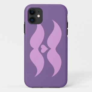 Coque iphone personnalisé Pink Mustaches