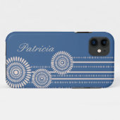 Coque iphone personnalisé pour l'iPhone 5 - bleu (Dos (Horizontal))