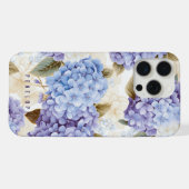 Coque iphone personnalisé Purple Blue hydrangea (Verso Horizontal)