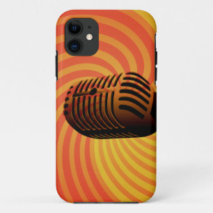 Coque iphone personnalisé Retro Microphone