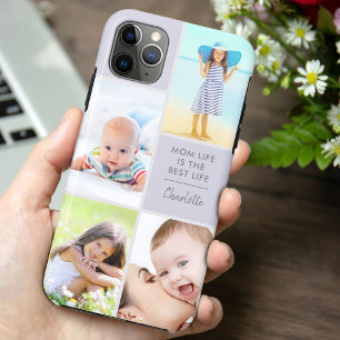 Coque iPhone personnalisée avec 4 photos La vie de