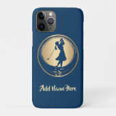 Coque iphone personnalisée de la femme Golfer (Dos)