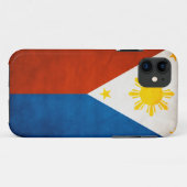 Coque iphone philippin de drapeau (Dos (Horizontal))