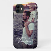 Coque iphone photo fête des pères personnalisé (Dos)