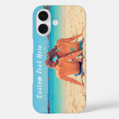 Coque iphone photo personnalisé avec texte (Verso)