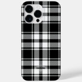 Coque iphone Plaid noir et blanc HAMbWG (Verso)
