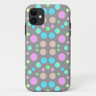 COQUE IPHONE POLKA DOT GRAY