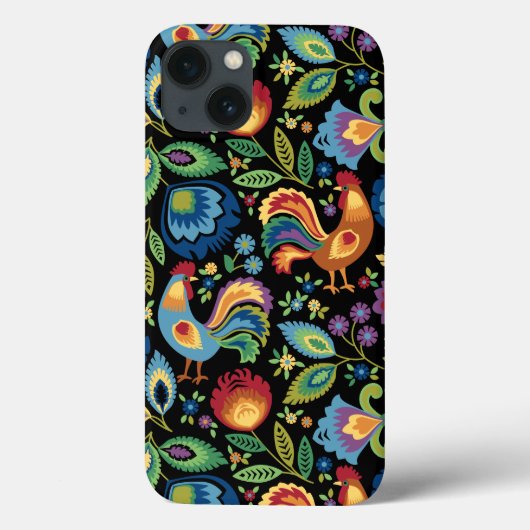 Coque iphone polonais Folk Roosters (Verso)