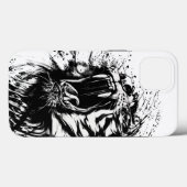 COQUE IPHONE POMME DE TIGRE NOIR ET BLANC (Verso (horizontal))