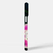 Coque iphone Pomme orchidée rose personnalisé (Verso / Droite)