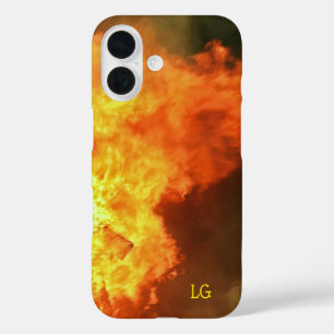 Coque iphone pomme robuste à orange personnalisé