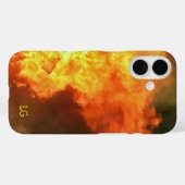 Coque iphone pomme robuste à orange personnalisé (Verso (horizontal))