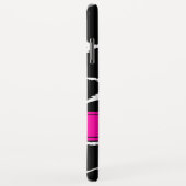 coque iphone Poster de animal noir, blanc et rose (Dos/Droite)