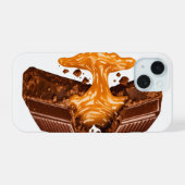 Coque iPhone pour amoureux de chocolat (Verso Horizontal)